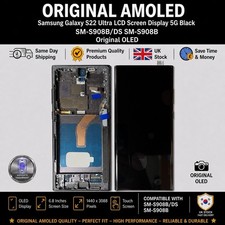 Samsung Galaxy S22 Ultra LCD Screen Display SM-S908B/DS SM-S908B Original OLED