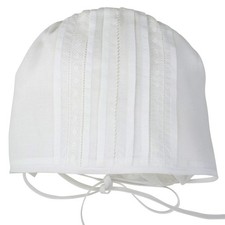 White Newborn Unisex Baby Cap