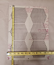 Laser Cut Black Acrylic Fan Grill 3 Pack 385 x 278 x 2.5 mm