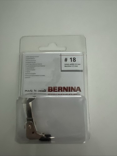 Genuine Bernina Button Sew-On Foot #18 with Rubber Soles - New Style