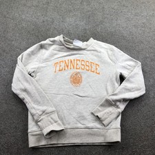 Tennessee Volunteers Sweatshirt Womens XS Gray NCAA Football Champion Crewneck