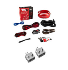 DS18 0 Gauge Amp Kit  Dual 1/0 Gauge Input Reducers Bundle