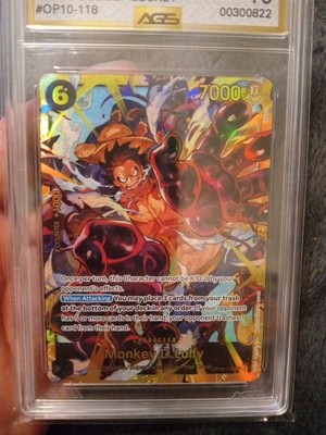AGS 10 GEM-MT Monkey D. Luffy OP10-118 Royal Blood Foil - ONE