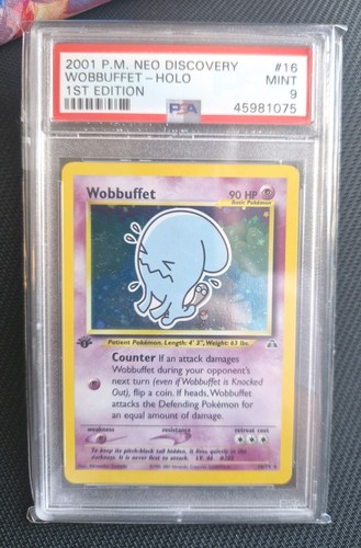 Wobbuffet (1st Edition) graded PSA 9 for sale on eBay