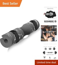 Neck  Shoulder Protective Barbell Pad - Fit for Standard  Olympic Bars - Gray