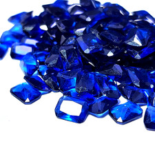 16 Ct Natural Blue Sapphire Emerald Cut Loose Gemstone Lot Certified