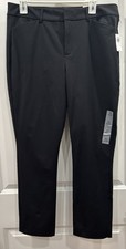 Old Navy Women  s Dress Pants High Rise Pixie Skinny Black Size 14 NWT