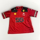 Puma 55 Scuderia Ferrari F1 Men's 2023 Carlos Sainz Football Jersey Size XL #55