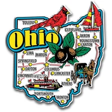 Ohio Jumbo State Magnet by Classic Magnets