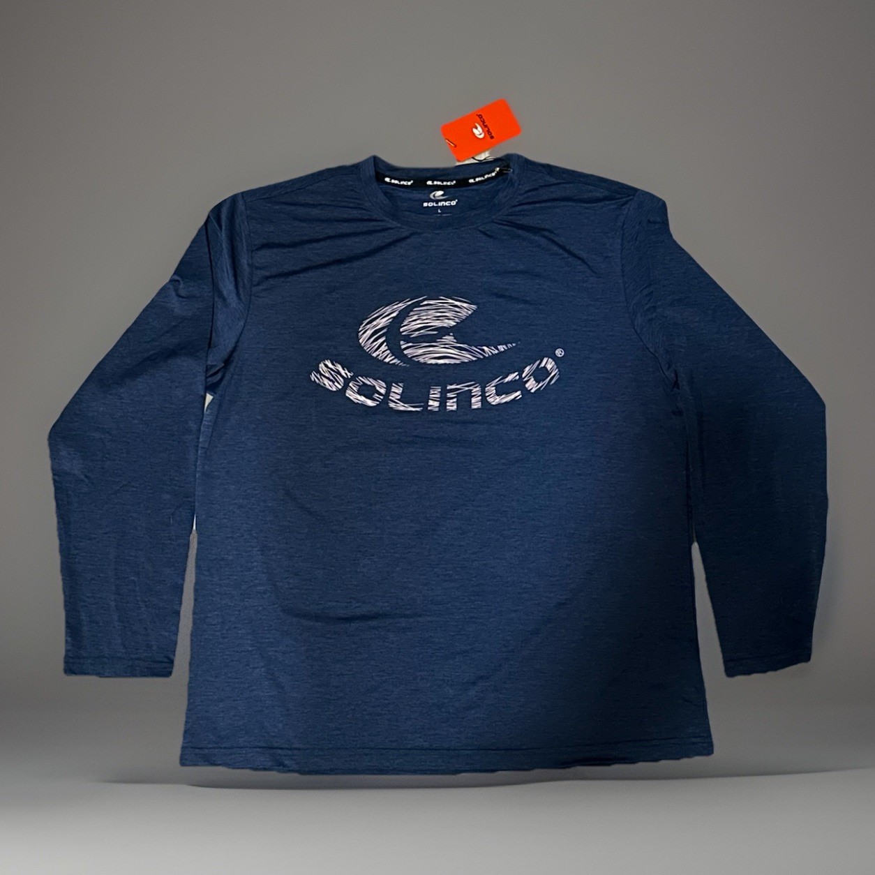 Men’s Solinco Ultra Performance long-sleeve shirt Size Large Color Navy Blue