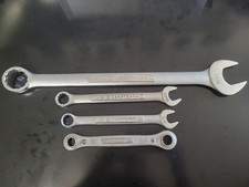 Vintage Craftsman 4 piece Wrench Set Combination & Ratcheted USA V V & W