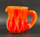 Boyd's Crystal Art Glass MINI PITCHER #4 TOMATO CREME 10-31-78 NOS — photo 1