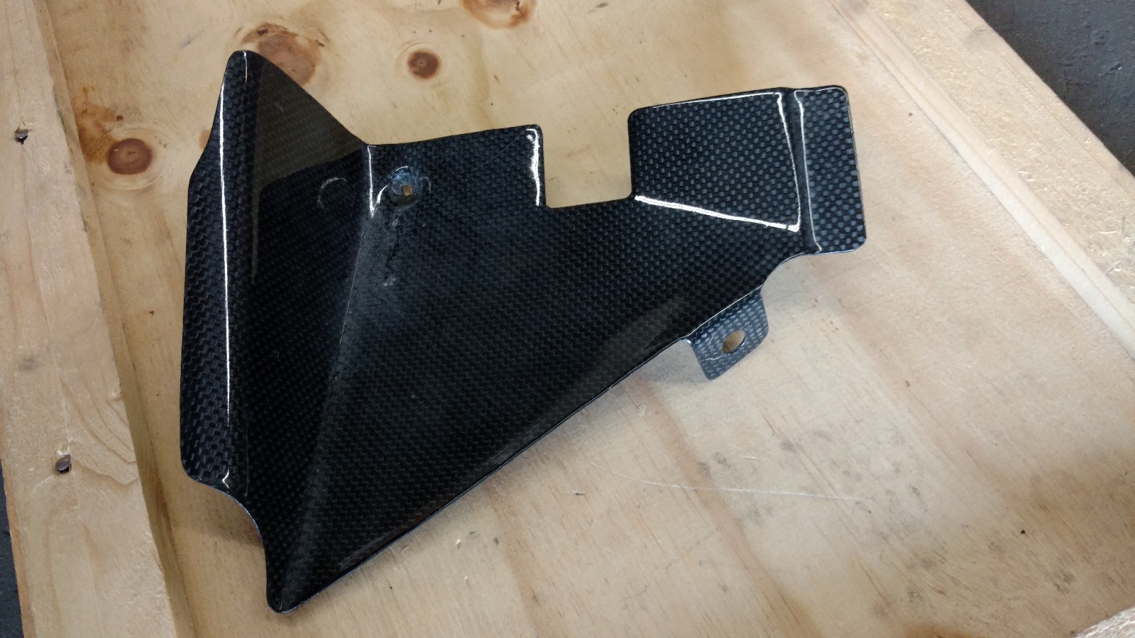 LAMBORGHINI MURCIELAGO RIGHT SIDE CARBON FIBER ENGINE BAY COVER OEM 418103555 