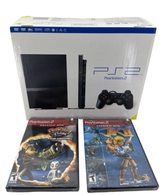 Sealed In Box Sony PlayStation 2 With Two Game Disks