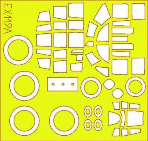 Eduard Accessories Ex119 - 1:48 B-25J MITCHELL - Masking Film - New