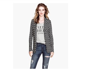 giacca donna bianca e nera