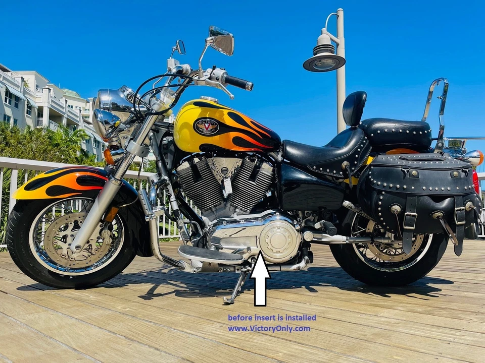 Inserto de cubierta primaria Victory cromado 92cu Vegas Hammer Jackpot 2002-2007 Foto 3 de 3