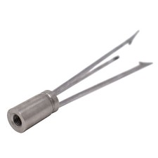 SPEARFISHING 6" POLE SPEAR TIP 3 PRONG HEAD PARALYZER W/ BARBS 6mm thread