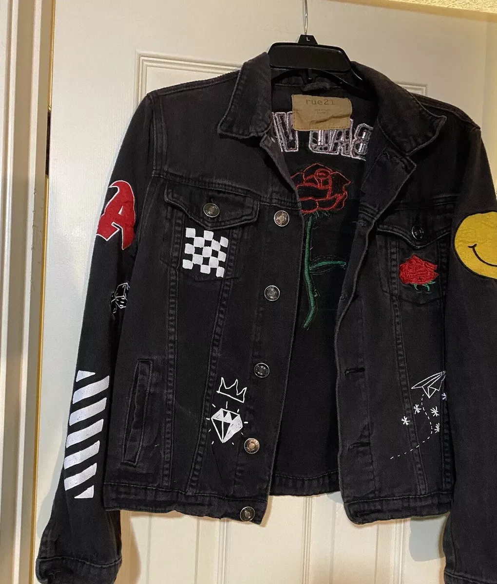 Black jean jacket clearance rue21
