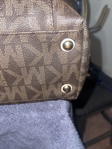 Michael Kors Tote Bag Purse Brown Handbag MK - Picture 3 of 9