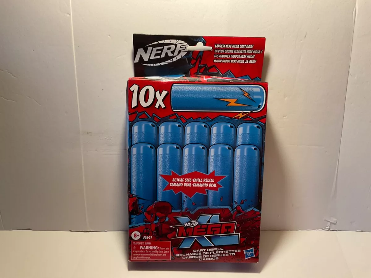 NERF 10X XL MEGA WHISTLING DARTS REFILL DARTS NEW