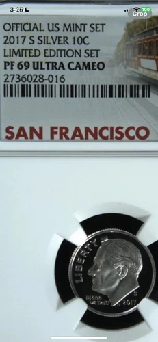 2017 S 10C Limited Edition Set Silver Dime NGC PF 69 UC Trolley Car Label ER