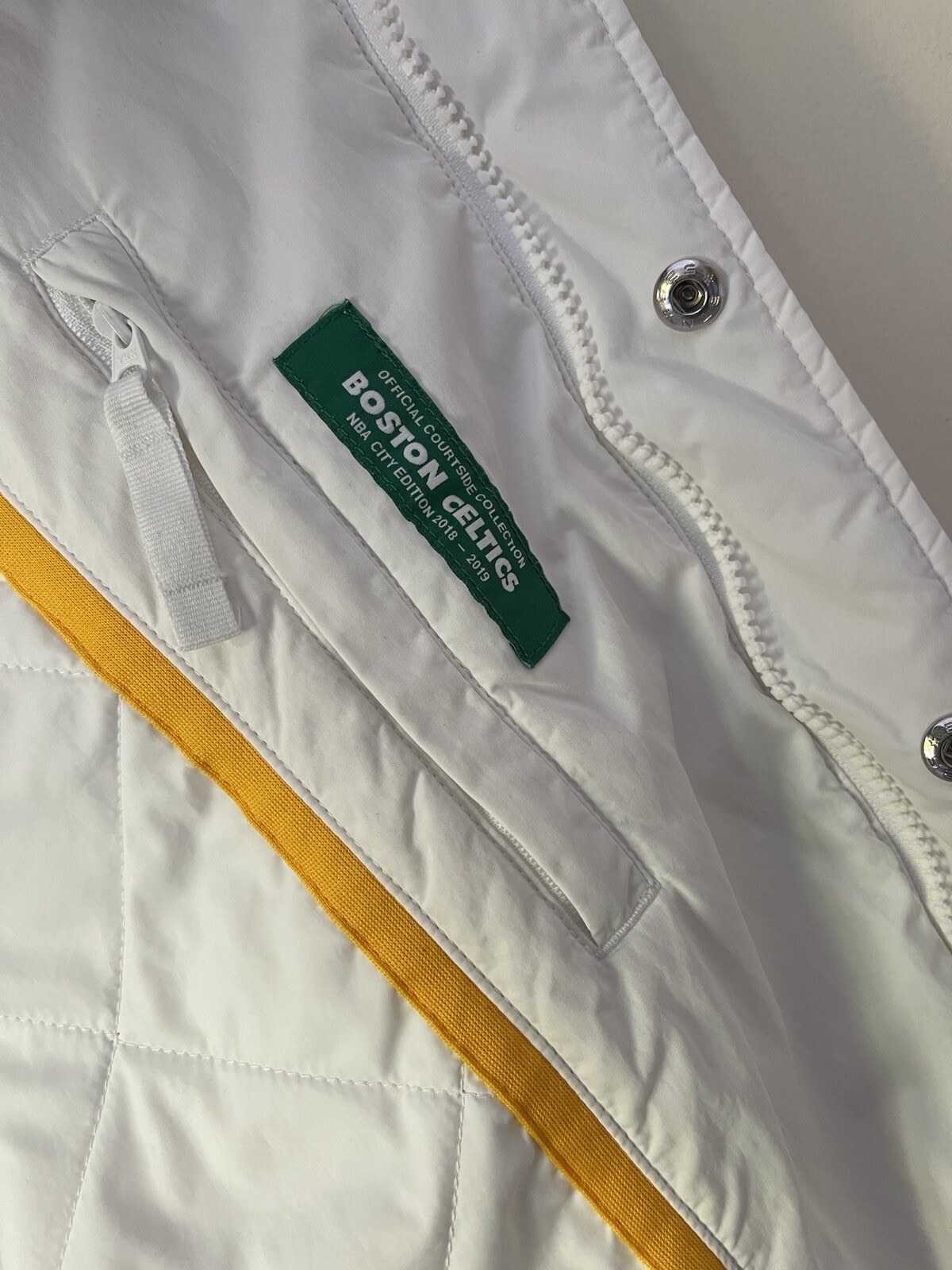 SACAI X NIKE Giacca Nike NBA Boston Celtics Courtside Varsity bianco verde taglia XXL