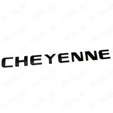 Black Cheyenne Fender Rear Emblem Badge Nameplate Letter Silverado Chevrolet GM