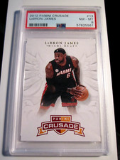 2012 LEBRON JAMES PANINI CRUSADE BASKETBALL CARD 13 PSA GRADED 8 BBA-4