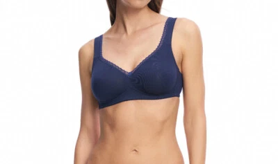 SUSA Soft-BH 7758 marine, gemoldet ohne Bügel 75-95, A-E ORGANIC COTTON 022