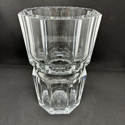 Baccarat Crystal Edith Signed Vase France 7''