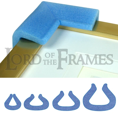 Picture Frame Corner Protectors Blue PE Foam 15mm to 65mm also Baby Safety Guard