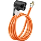 Bicycle Bike Tire Air Pump Inflator Replacement Hose Tube 120cm With Adapters