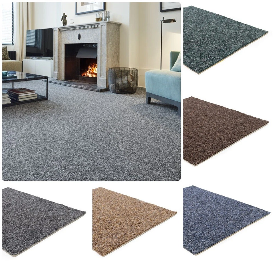 Teppichboden Auslegware Superstar New Ultrastar Schlinge grau braun grün 3,4,5m - Bild 1 von 3