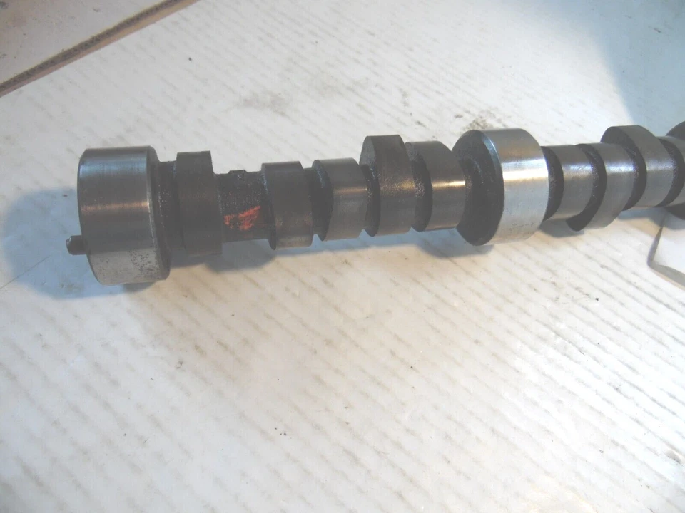 Árbol de levas CWC EP1 bloque pequeño Chevy sólido plano 242/244 NARANJA VERDE BLANCO Foto 4 de 4