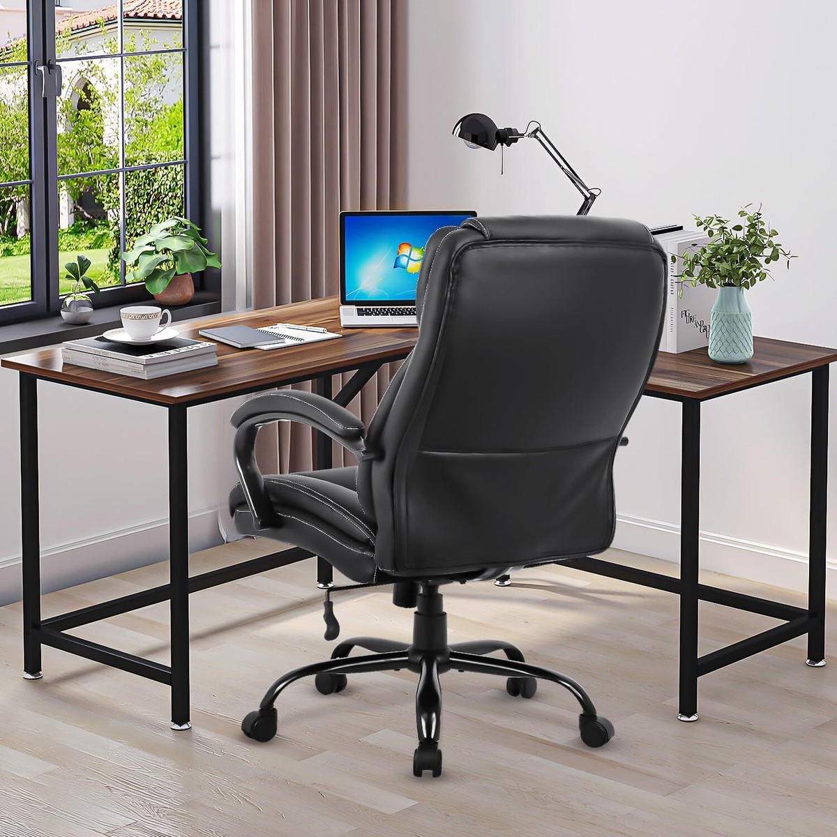 Big and Tall Office Chair 500lbs Wide Seat Rolling Swivel chair W