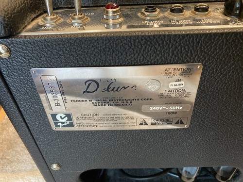 Fender Hot Rod Deluxe 1x12" 40W Valve Combo Guitar Amplifier (60th Anniversary) - Picture 5 of 10
