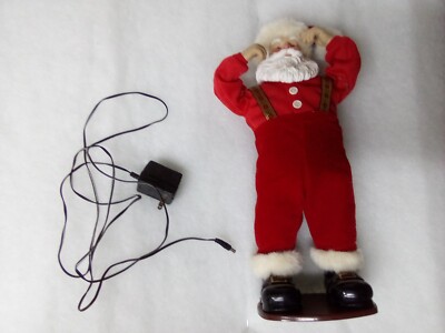 Vintage 1998 Jingle Bell Rock n Roll Santa Claus w/Box, and Power