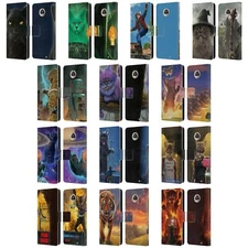 OFFICIAL VINCENT HIE FELIDAE LEATHER BOOK WALLET CASE COVER FOR MOTOROLA PHONES