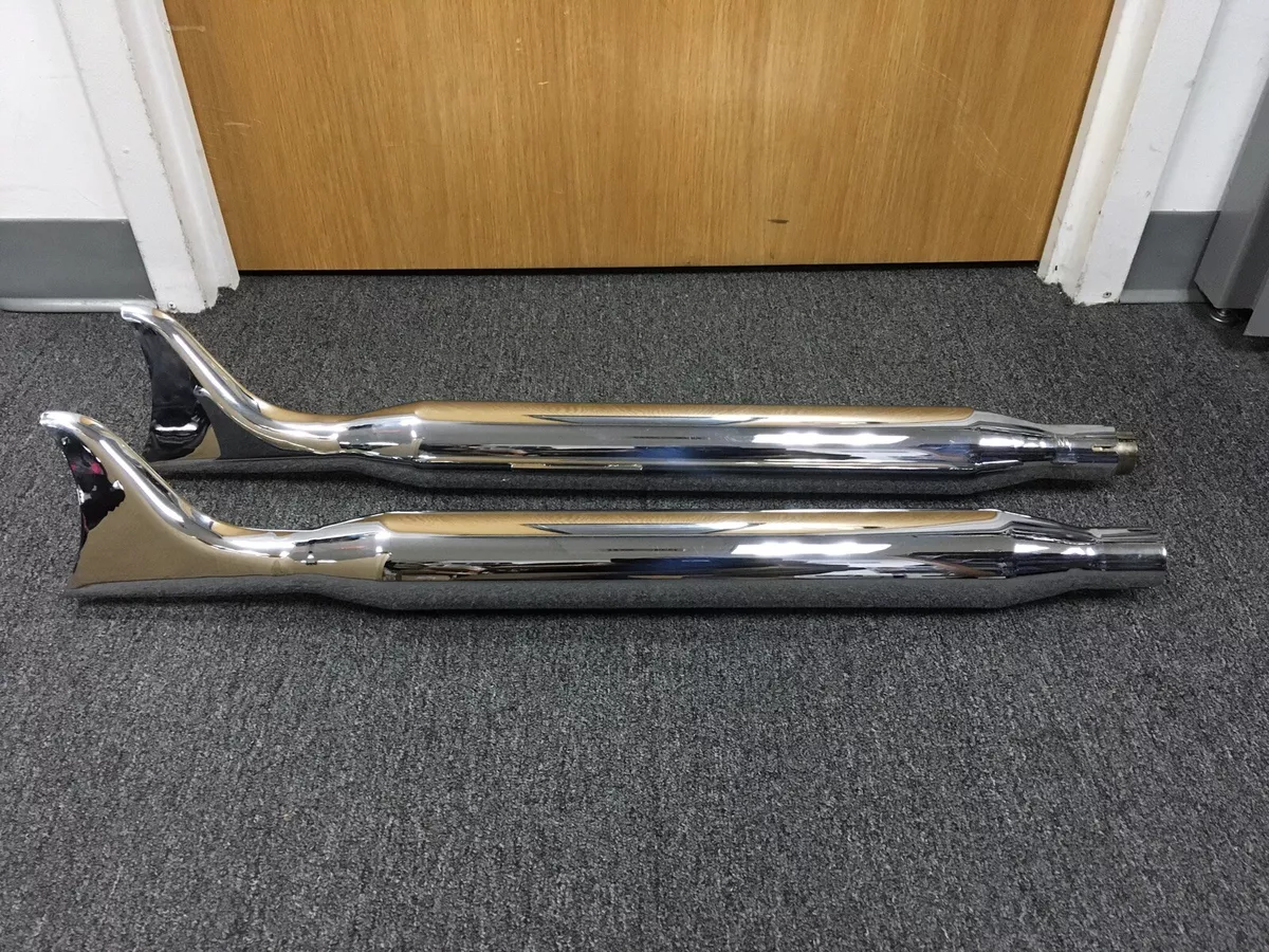 Roadhouse Fishtail Slip On Exhaust Mufflers Pipes 54 200 for