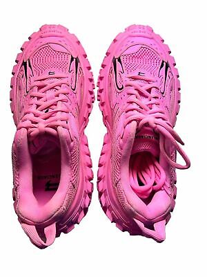 Balenciaga Bouncer Defender Chunky-Sole Low Top Pink Sneaker Balenciaga Bouncer Defender Chunky-Sole Low Top Pink Sneaker