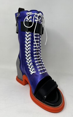 Louis Vuitton Open Toe Moonlight Boots Multi-Color Limited