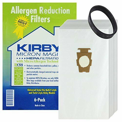 Kirby G10 G10E G10SE Vacuum Cleaner HEPA Dust Bags + Drive Belt Pack Of