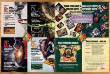 EA Sports Question Answer High AQ - 2 Page Video Game Print Ad Poster Art 1993