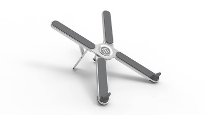 Premium Laptop Ständer | klappbares Design | Rahmen aus gebürstetem Aluminium