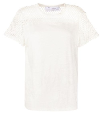 IRO - Top M. Short Model Masua Linen White & Mesh T M = 38/40 - New