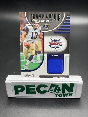 2022 Panini Absoute Football Kurt Warner Championship Fabric Super Bowl XXXIV