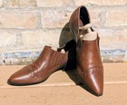 G.Wiz Brown Leather Women's Western Slip on Shoes, Size 8 - 8.5 — photo 4