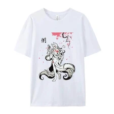 Kiyomi - The Clever Fox - Japanese - 100% Cotton Graphic T-Shirt (Unisex)