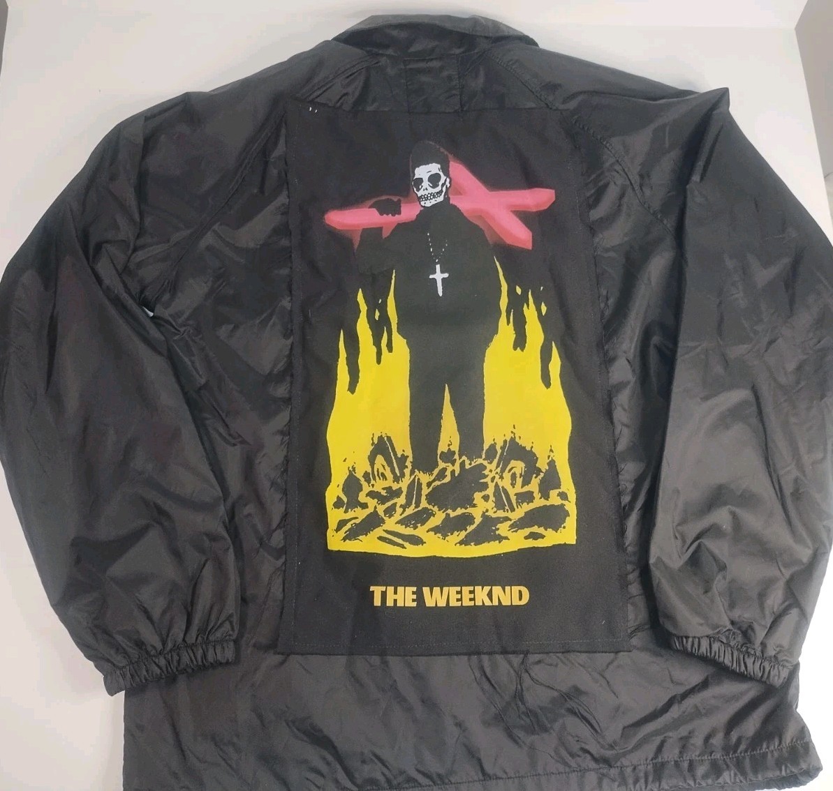 THE WEEKND Coach Jacket XL BLACK Starboy Legend of the Fall Tour Merch